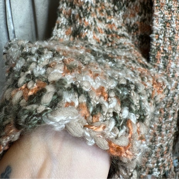 Multicolor Tassel Open Front Sweater Cardigan – Size XL - Picture 5 of 11